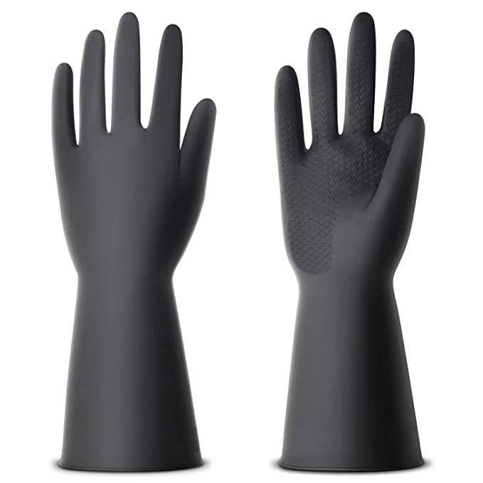 Multipurpose Reusable and Washable Heavy-duty Dish Washing Kitchen Industrial Gardening Cleaning Rubber latex Hand gloves for Men and Women (XL, 3)