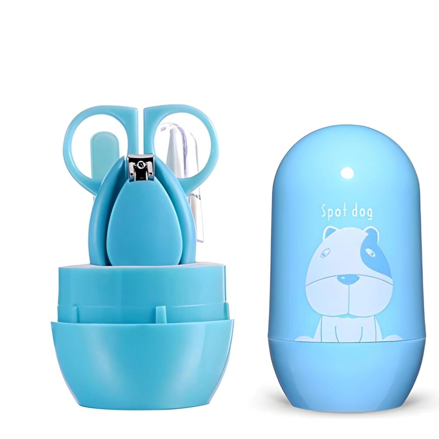 Baby Infant and Toddler Grooming Kit with Scissors (BLUEDOG)