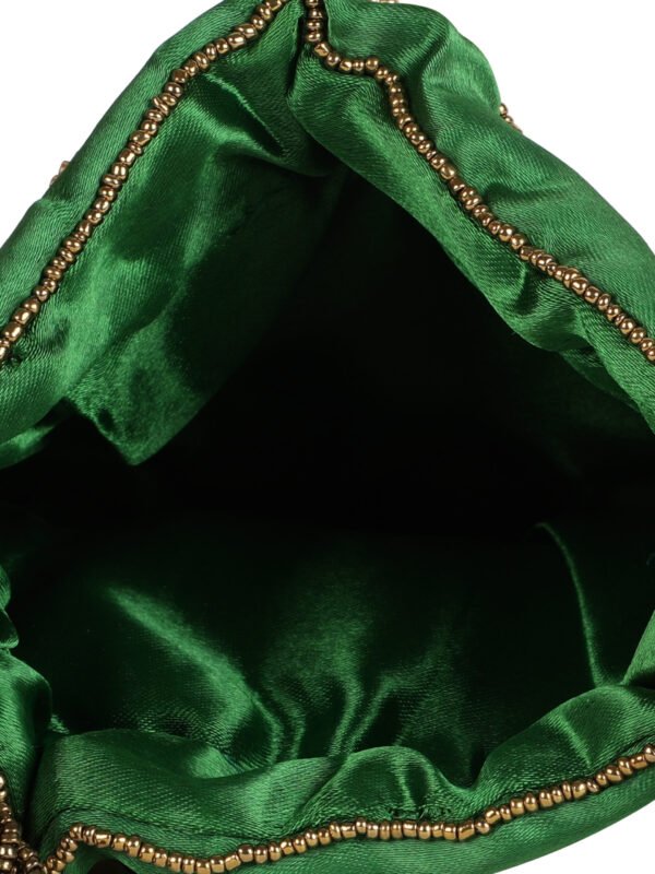 Combo - Designer Embroidered Potli Bag - Yellow & Gold - Image 5