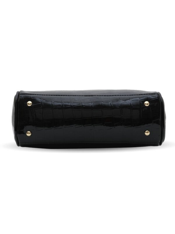 Black Structured Sling Bag - Image 3