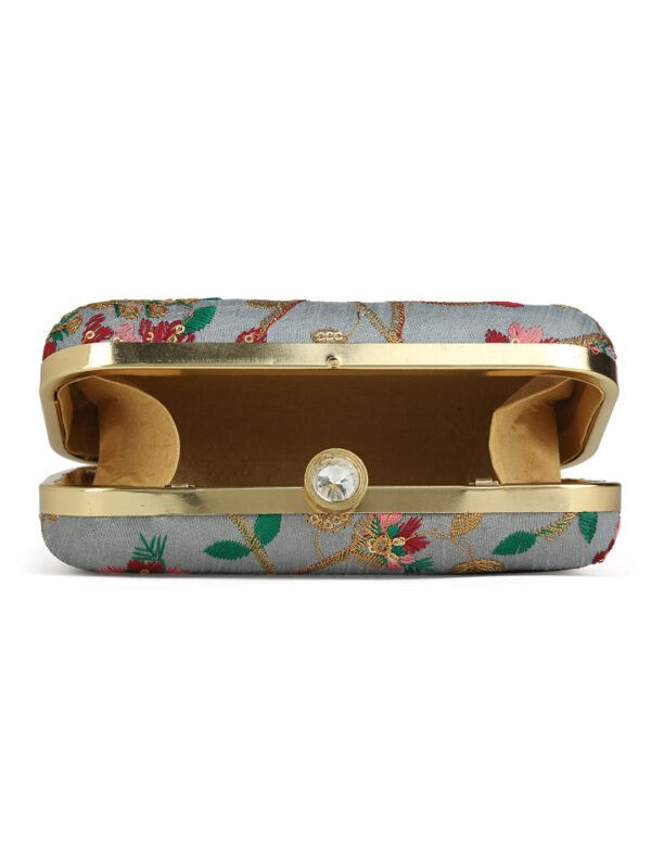 Blue & Red Embroidered Box Clutches For Girls and womens - Image 4