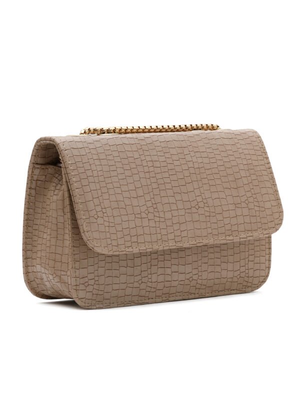 Pink Croc Textured Sling Bag - Image 3